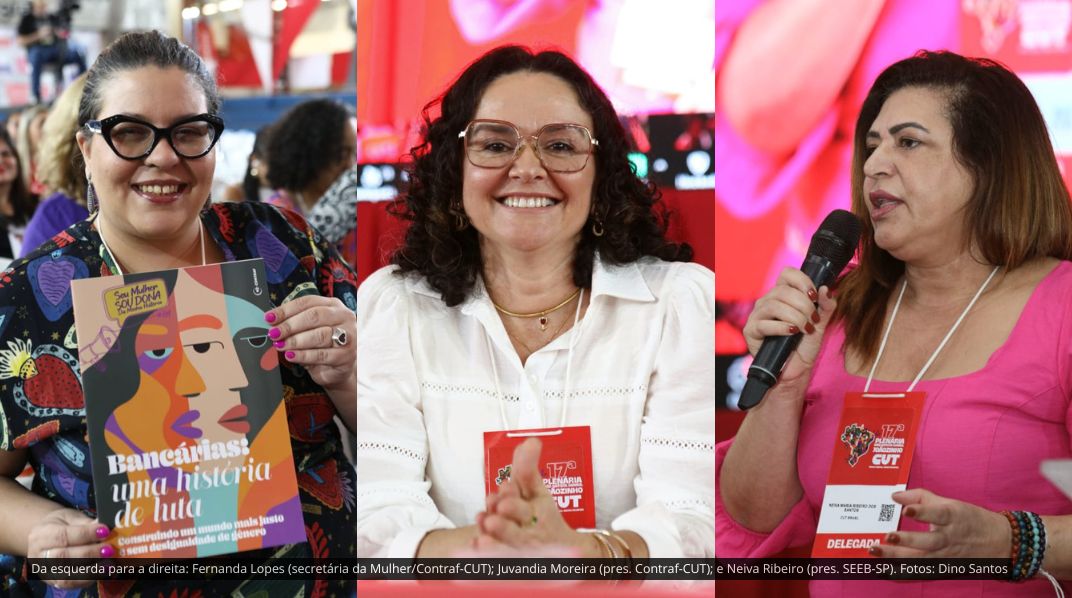 Bancárias na Plenária das Mulheres da CUT