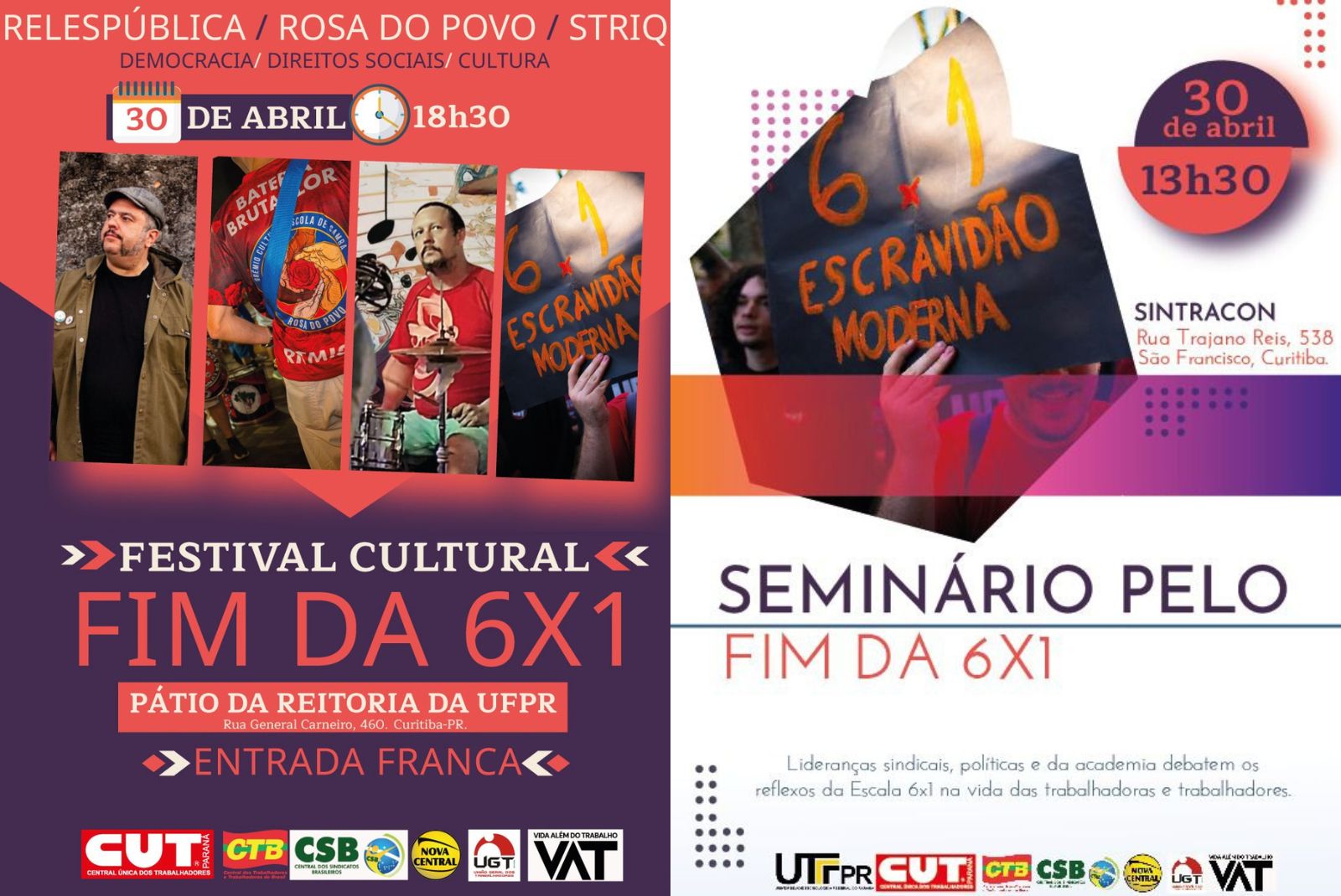 manifestações mês de maio