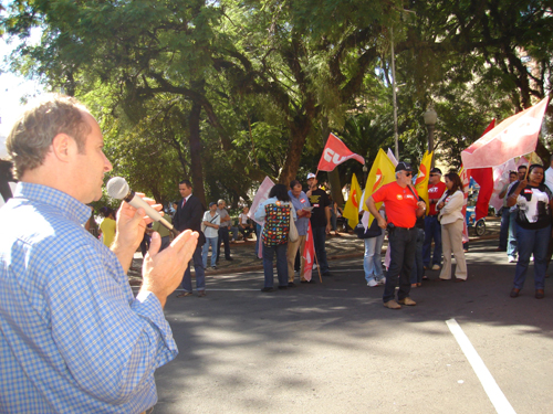 CUT-RS protesta e oposição busca criar CPI para investigar Governo Yeda