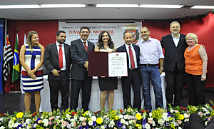 Juvandia Moreira, presidenta do Sindicato, ganha título de cidadã paulistana