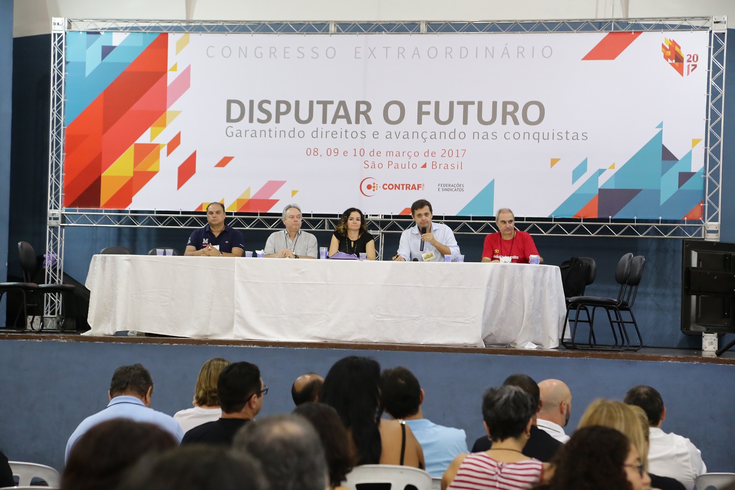 Primeira mesa do Congresso Extraordinário da Contraf-CUT reforça necessidade de  mobilização contra reformas da Previdência e trabalhista