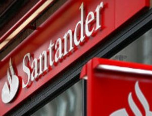 Fachada do banco Santander