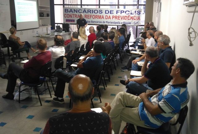 Bancários de Florianópolis debatem Reforma da Previdência
