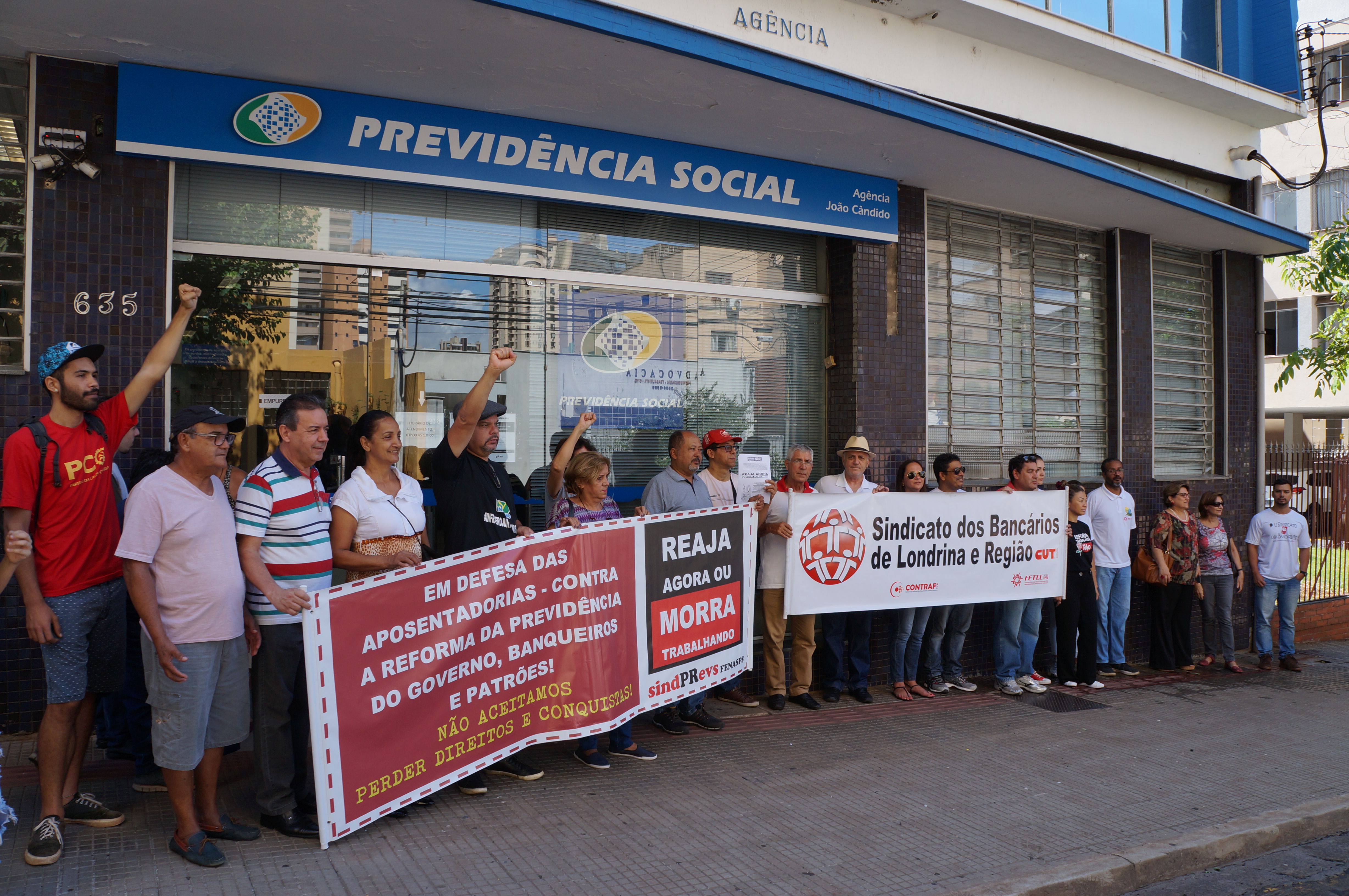 Entidades protestam contra a reforma da Previdência em Londrina
