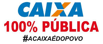 Logo da campanha Caixa 100% pública