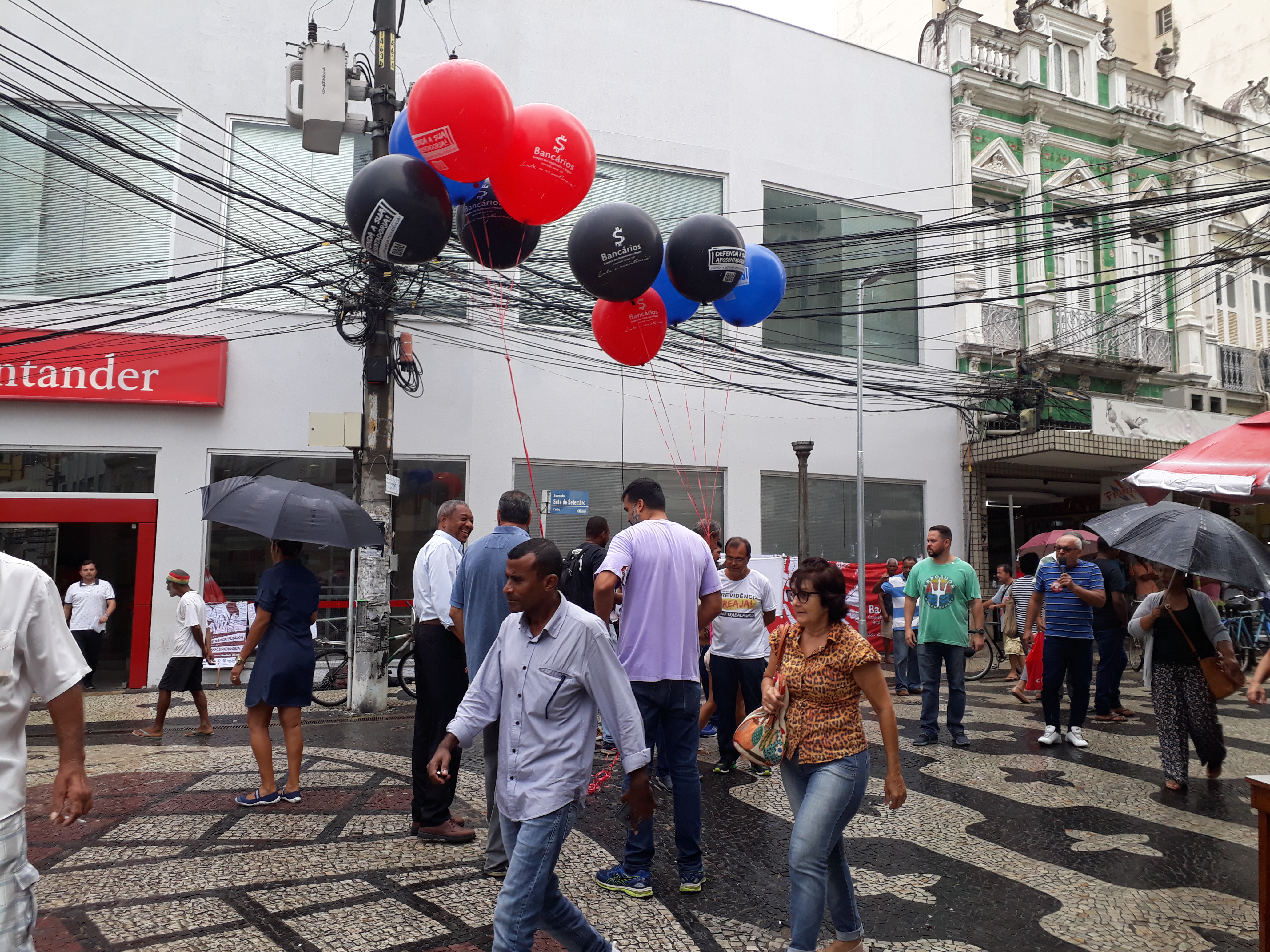 Bancários de Campos nas ruas contra a reforma da Previdência