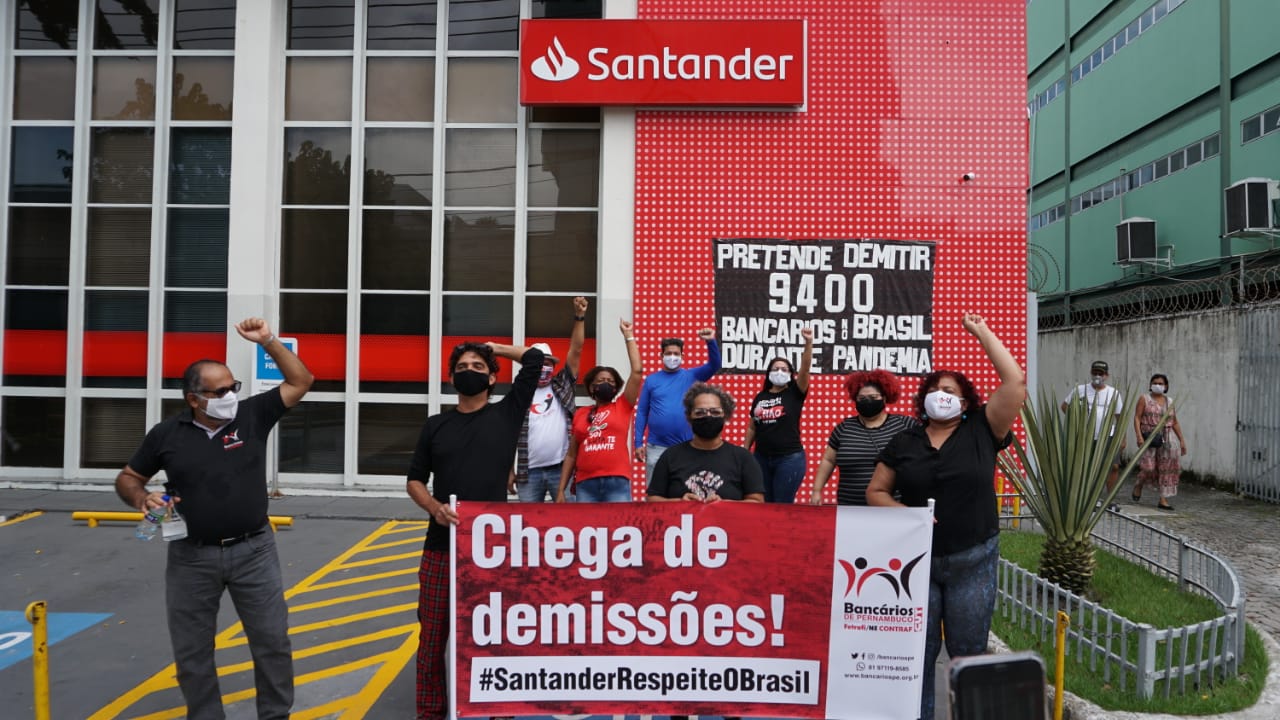 Sindicatos denunciam medidas adotadas pelo banco Santander