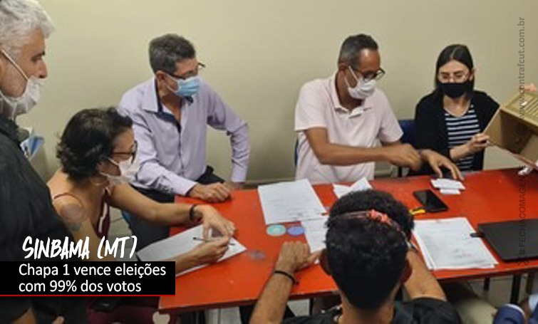 Chapa 1 vence eleições no Sinbama (MT) com 99% dos votos e Soares é reeleito presidente