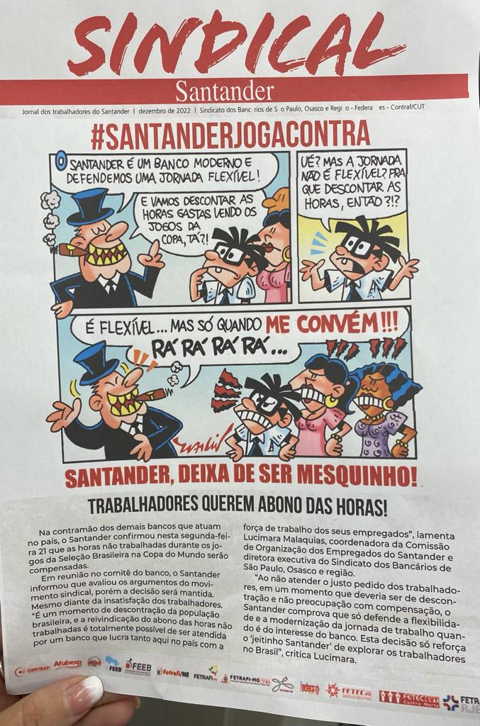 Jornal Dia Nacional de Luta Santander